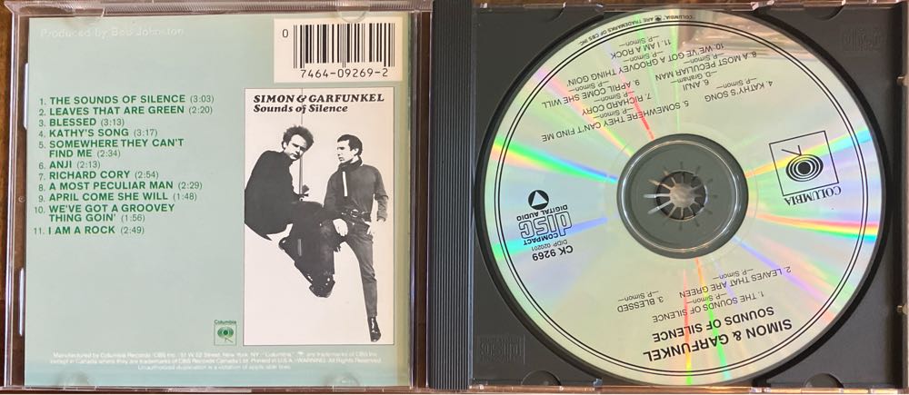 Sounds of Silence - Simon & Garfunkel (12” - 29) music collectible [Barcode 074640926921] - Main Image 3