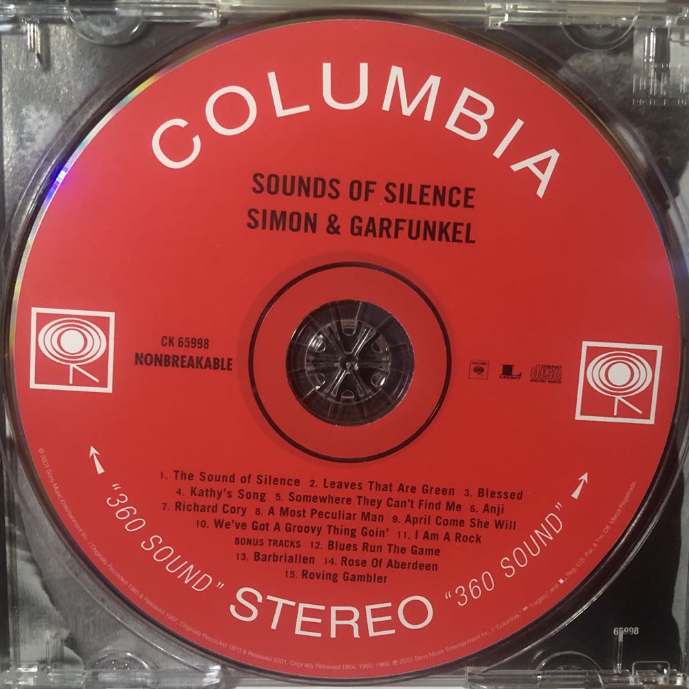 Sounds of Silence - Simon & Garfunkel  ‎ (CD) music collectible [Barcode 074646599822] - Main Image 3