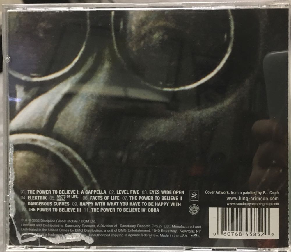 The Power to Believe - King Crimson (CD) music collectible [Barcode 060768458529] - Main Image 2