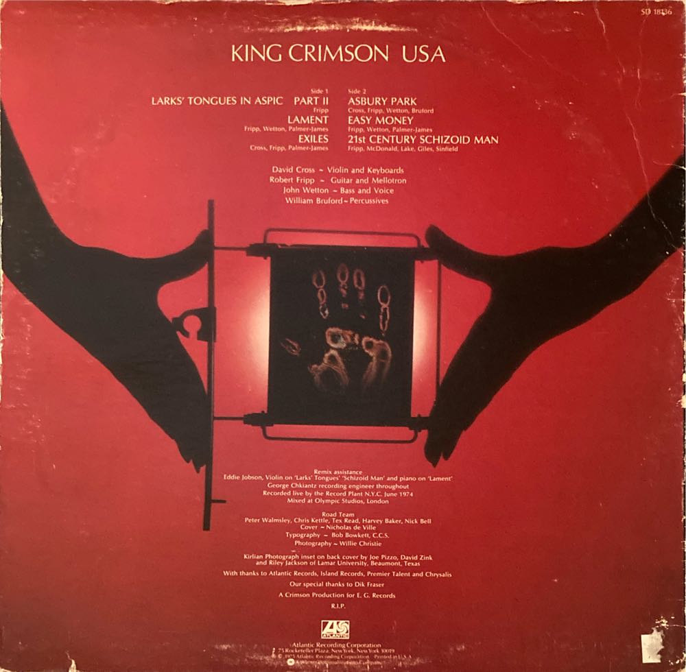 USA - King Crimson (12”) music collectible [Barcode 633361051826] - Main Image 2