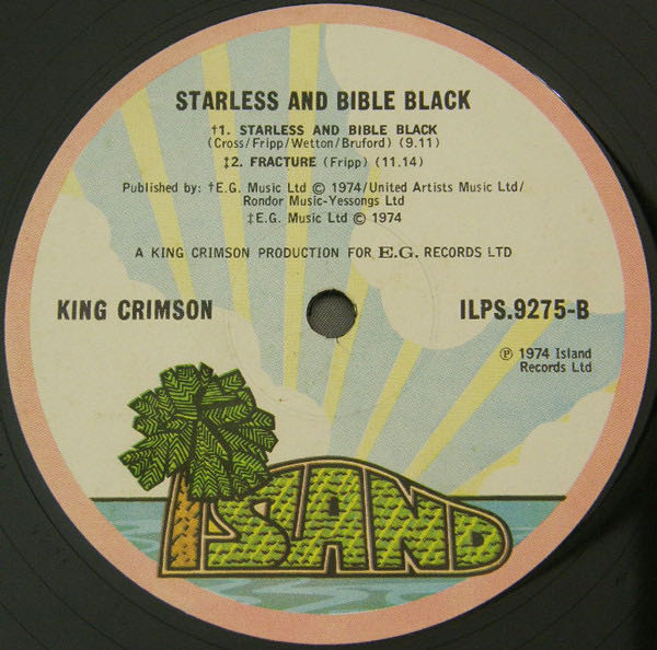Starless And Bible Black - King Crimson (12”) music collectible - Main Image 4