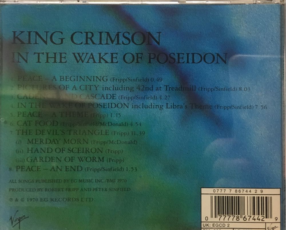 In the Wake of Poseidon - King Crimson (CD - 42) music collectible [Barcode 077778674429] - Main Image 2