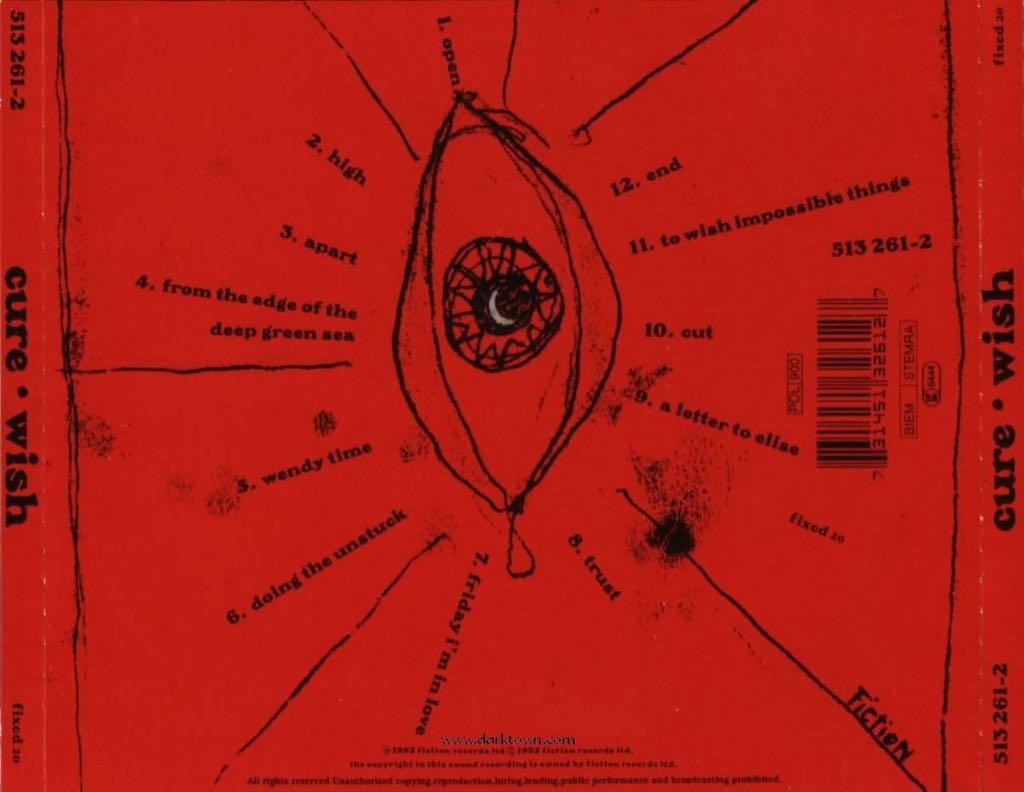 Wish - Cure (CD) music collectible [Barcode 731451326110] - Main Image 2