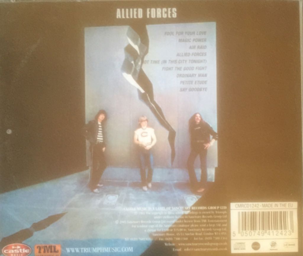 Allied Forces - Triumph (FLAC) music collectible [Barcode 5050749412423] - Main Image 2
