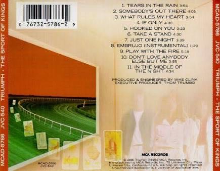 The Sport Of Kings - Triumph (CD) music collectible [Barcode 713137800923] - Main Image 2