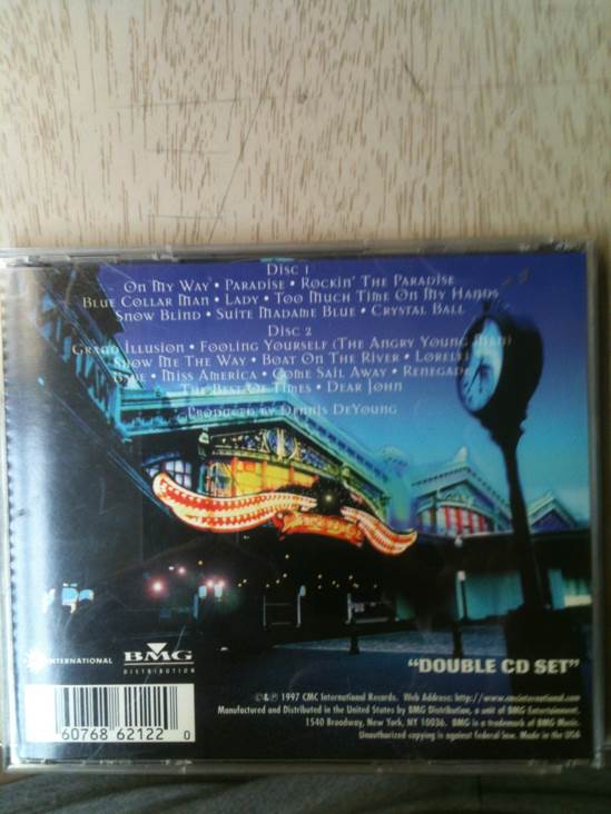 Return To Paradise - Styx (CD - 110) music collectible [Barcode 060768621220] - Main Image 2