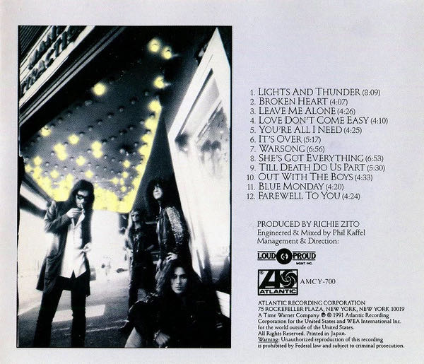 Mane Attraction - White Lion (CD - 64) music collectible [Barcode 075678219320] - Main Image 4