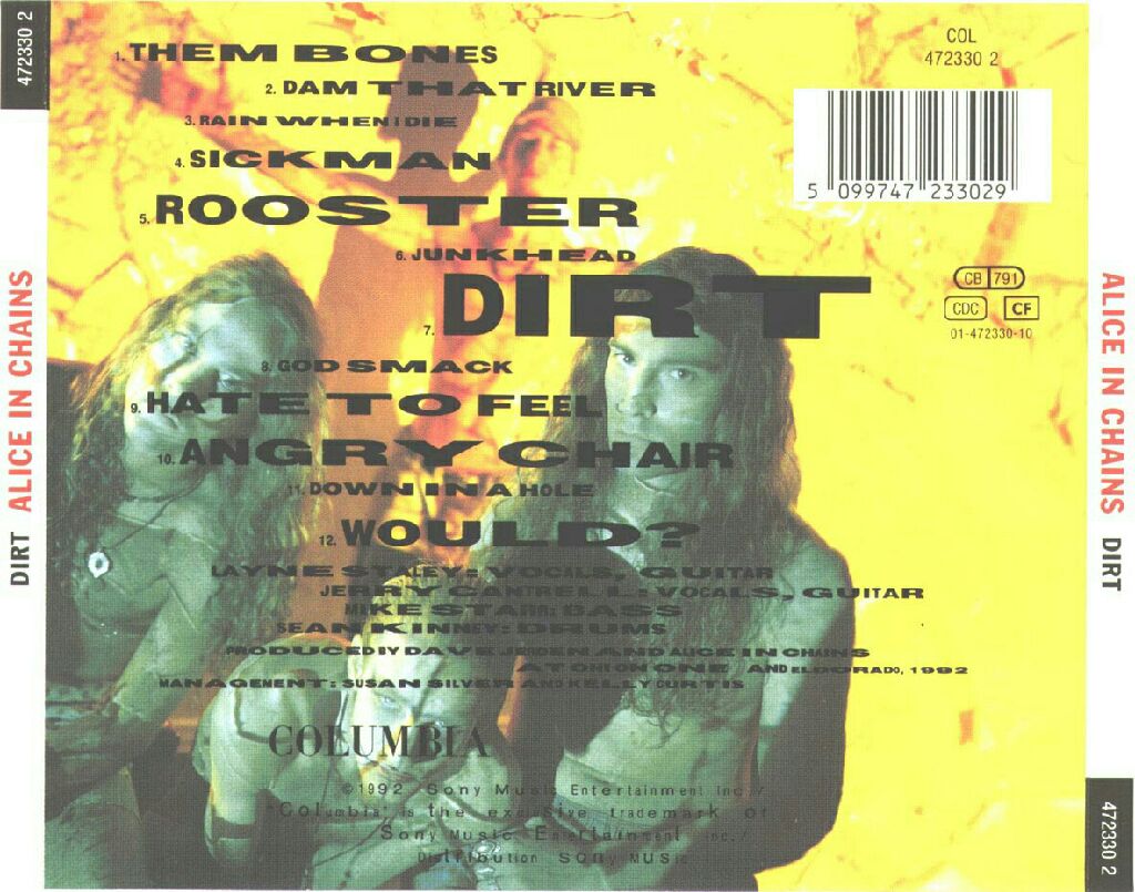 Dirt - Alice In Chains (CD) music collectible - Main Image 2
