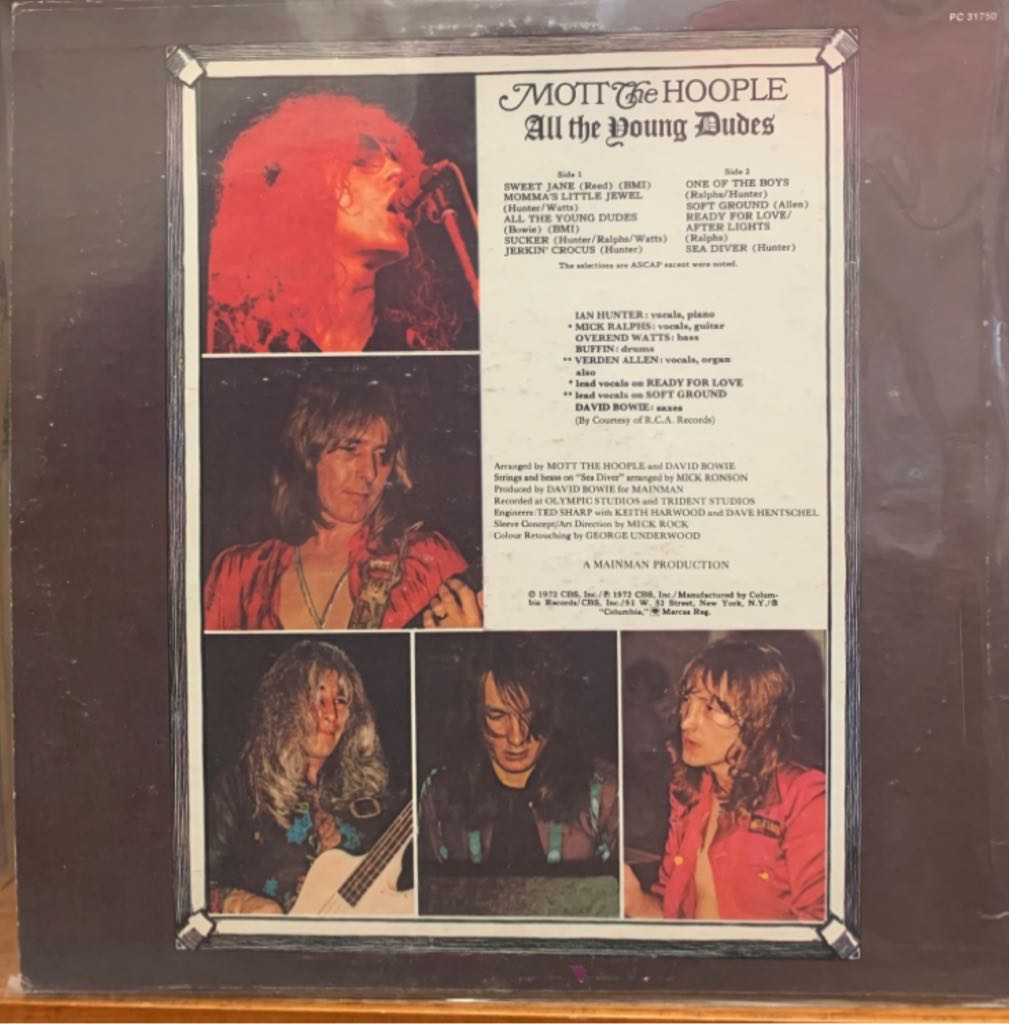 All the Young Dudes - Mott The Hoople (12”) music collectible - Main Image 2