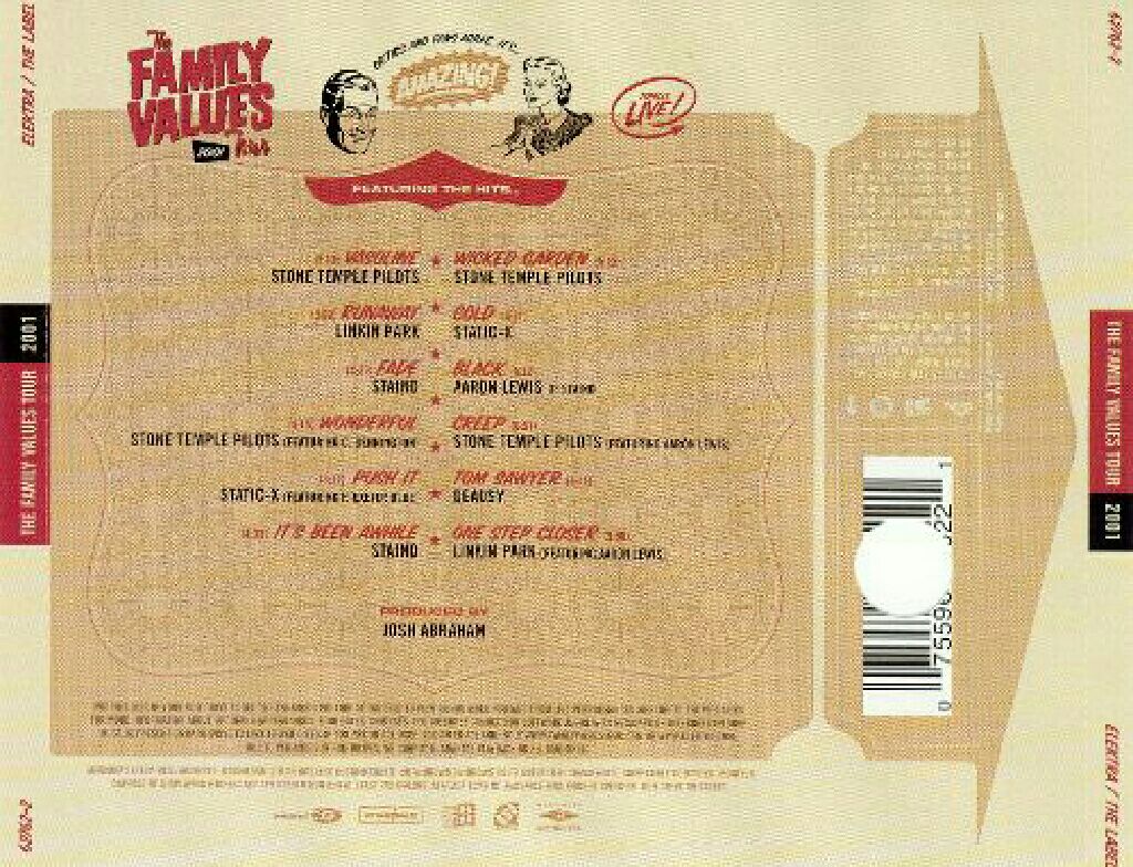 Family Values Tour 2001 - Family Values Tour 2001 - Various Artists (CD) music collectible [Barcode 075596276221] - Main Image 2