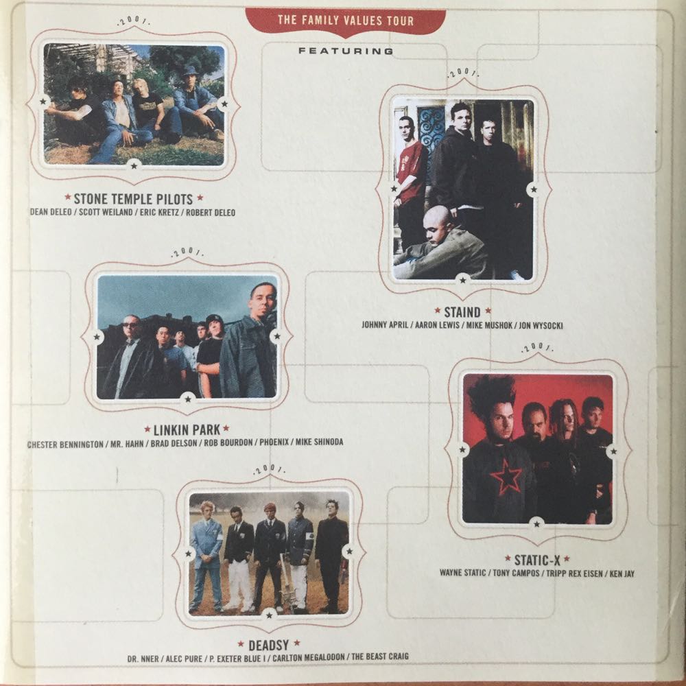 Family Values Tour 2001 - Family Values Tour 2001 - Various Artists (CD) music collectible [Barcode 075596276221] - Main Image 4