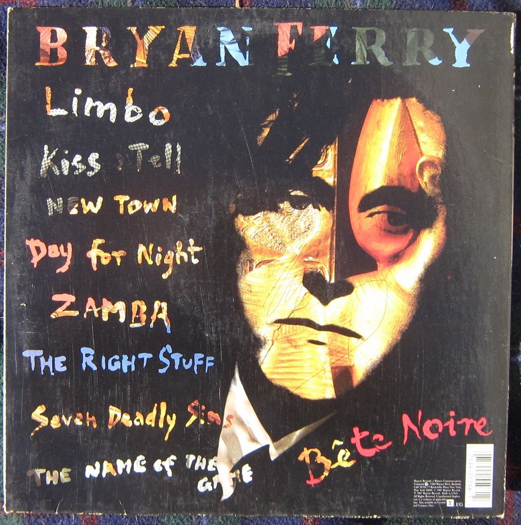 Bete Noire - Bryan Ferry (CD) music collectible [Barcode 077778719526] - Main Image 2