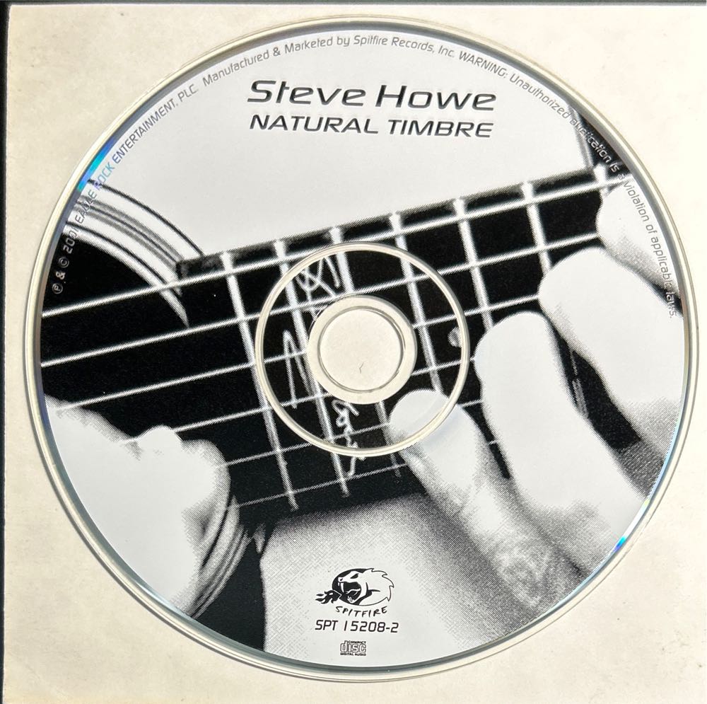 Natural Timbre - Howe, Steve (CD - 66) music collectible [Barcode 670211520828] - Main Image 4