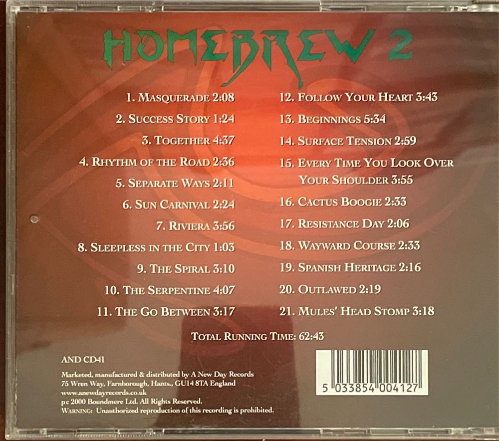 Homebrew 2 - Steve Howe (CD - 63) music collectible [Barcode 5033854004127] - Main Image 3