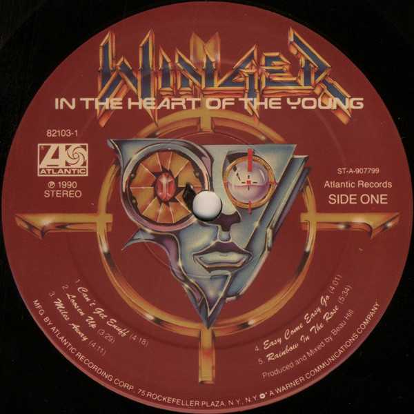 Winger II:In the Heart of the Young - Winger (12” - 4335) music collectible [Barcode 075678210341] - Main Image 3