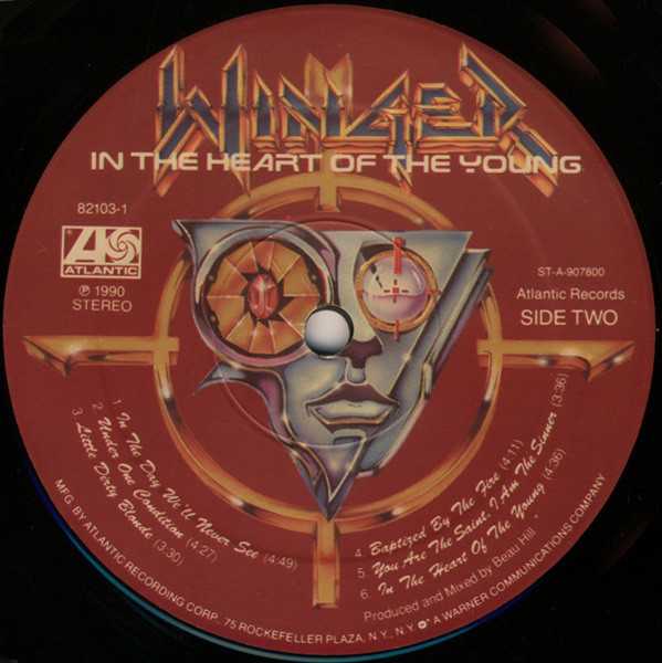 Winger II:In the Heart of the Young - Winger (12” - 4335) music collectible [Barcode 075678210341] - Main Image 4