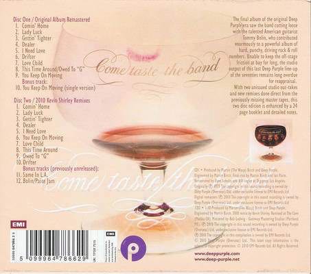 Come Taste The Band - Deep Purple (CD) music collectible [Barcode 5099964786629] - Main Image 2