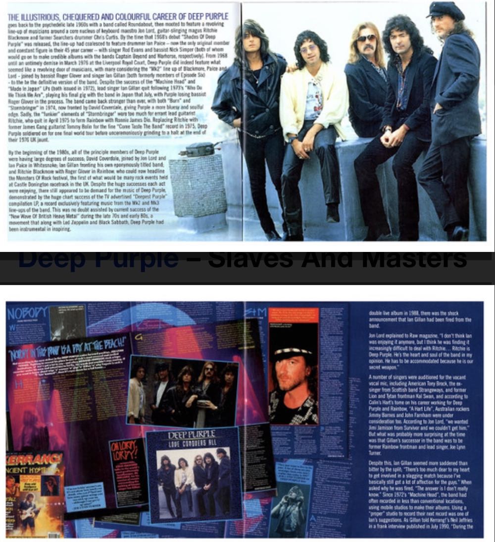 Slaves And Masters - Deep Purple (CD) music collectible [Barcode 5013929912120] - Main Image 4