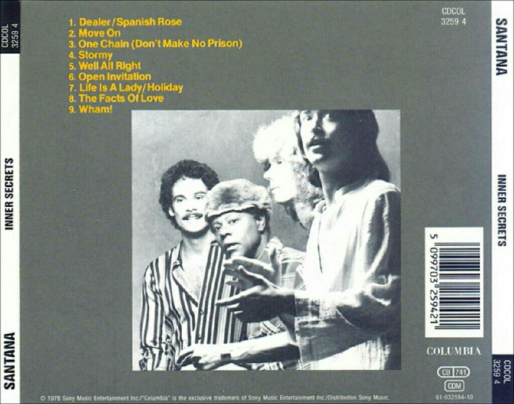 Inner Secrets - Santana (Cassette) music collectible [Barcode 074643560023] - Main Image 2