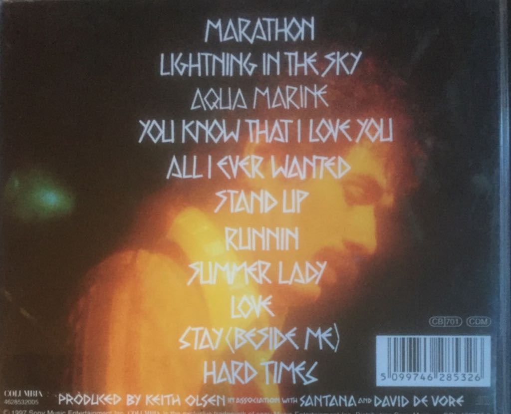 Marathon - Santana (CD) music collectible [Barcode 5099746285326] - Main Image 2