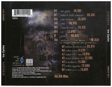 Ice Cycles - Platypus (CD - 46:08) music collectible [Barcode 727701201122] - Main Image 2