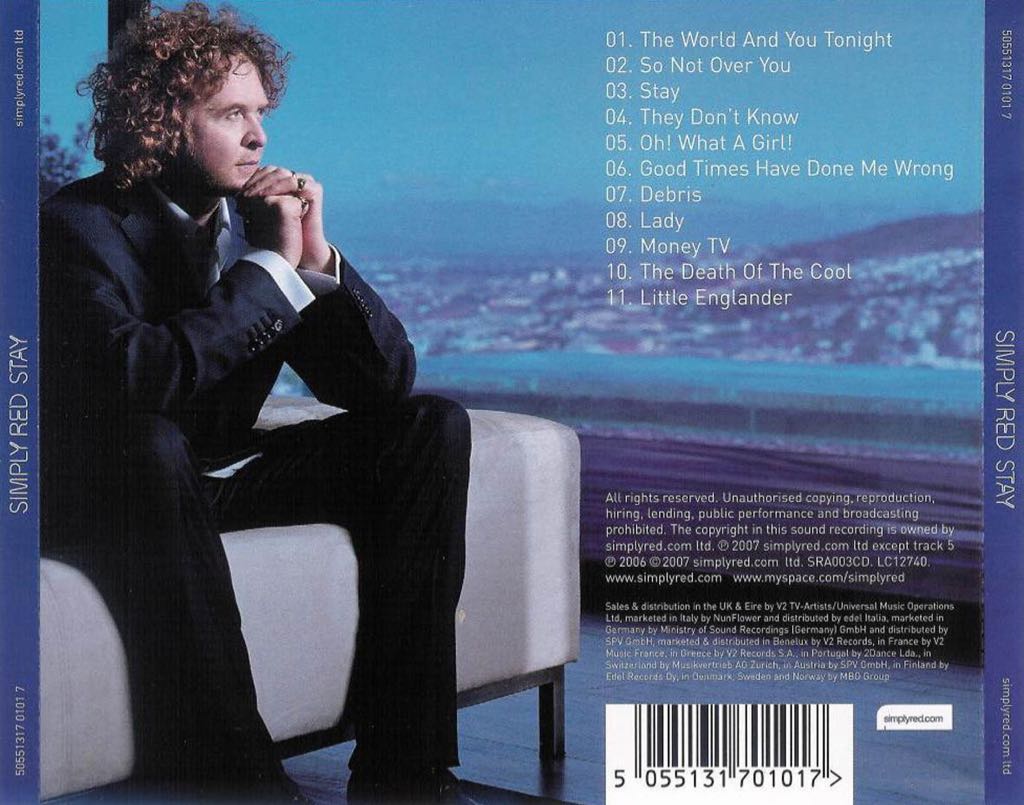 Stay - Simply Red (CD) music collectible [Barcode 094638993520] - Main Image 2