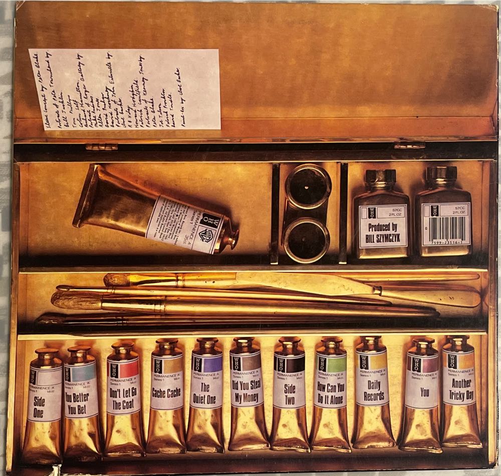 Face Dances - The Who (12” - 38) music collectible [Barcode 075992351614] - Main Image 3