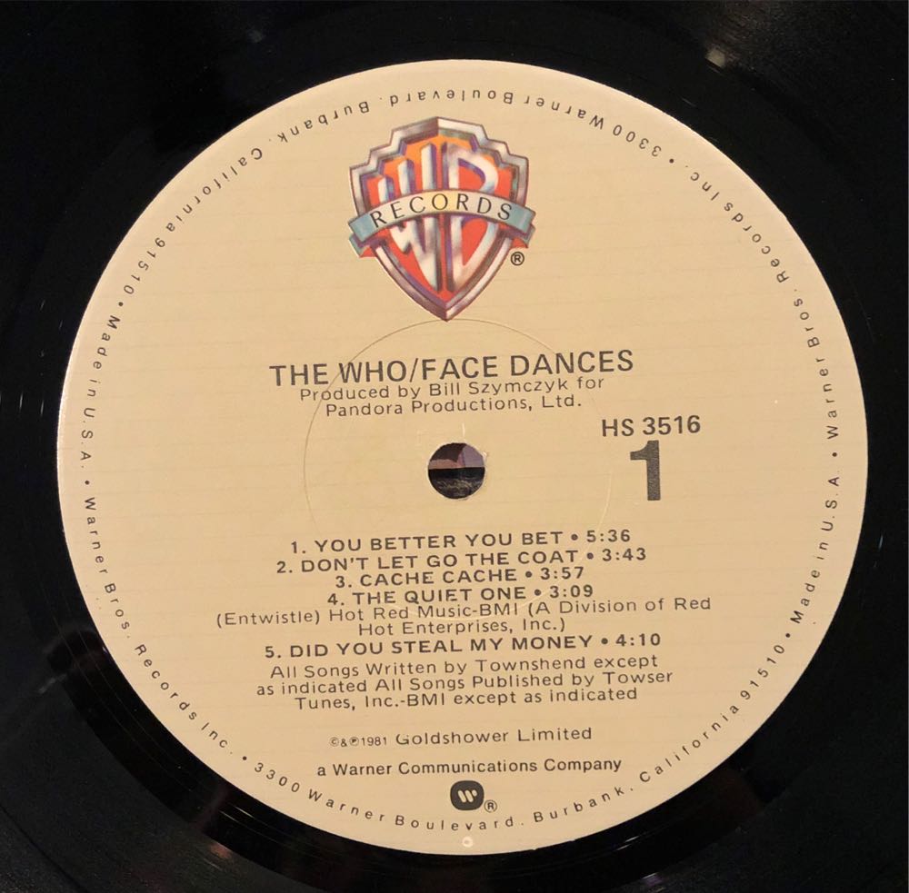 Face Dances - Who, The (12”) music collectible [Barcode 602537157129] - Main Image 3