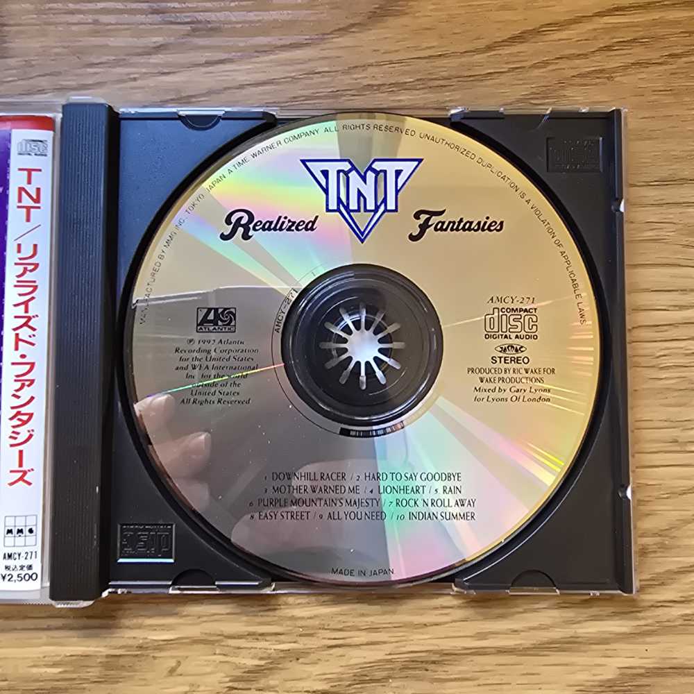 Realized Fantasies - TNT (CD) music collectible [Barcode 4988029027146] - Main Image 3