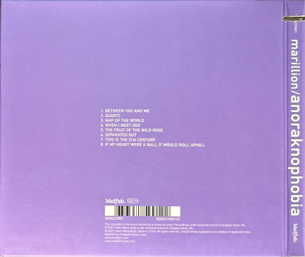 Anoraknophobia - Marillion (CD - 64) music collectible [Barcode 636551706025] - Main Image 2