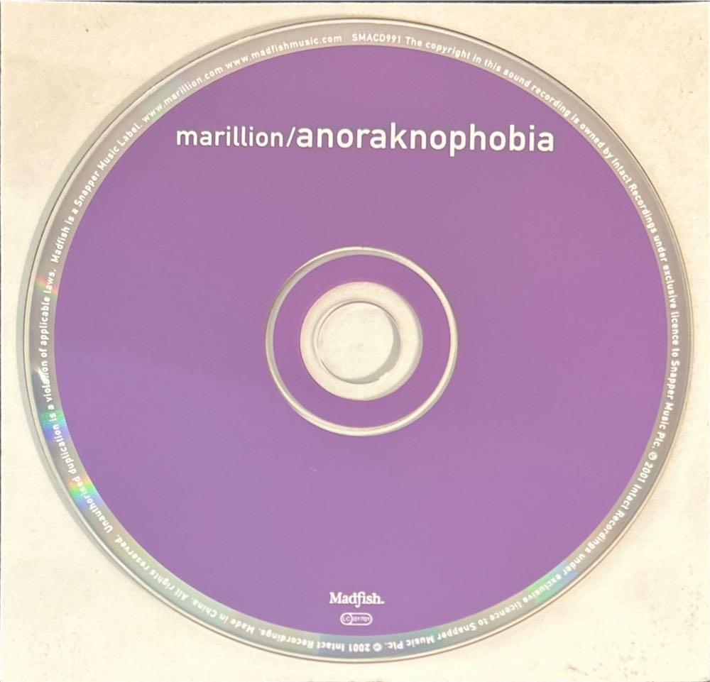 Anoraknophobia - Marillion (CD - 64) music collectible [Barcode 636551706025] - Main Image 4