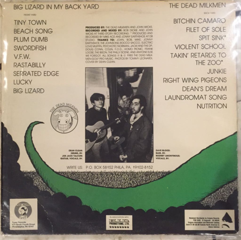 Big Lizard in My Backyard - Dead Milkmen (12” - 42) music collectible - Main Image 2