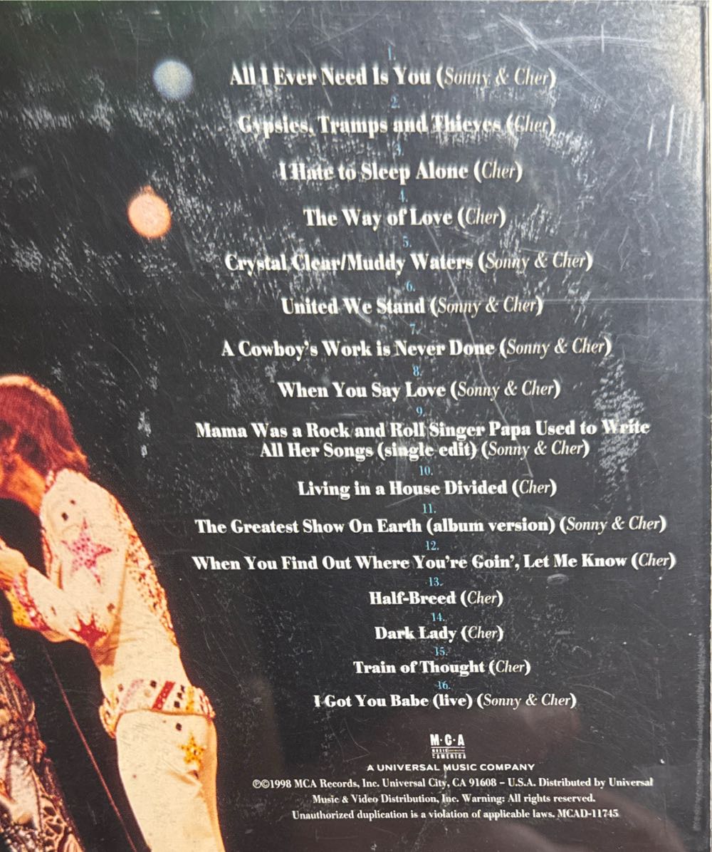 Greatest Hits - Cher & Sonny (CD - 48) music collectible [Barcode 008811174521] - Main Image 2