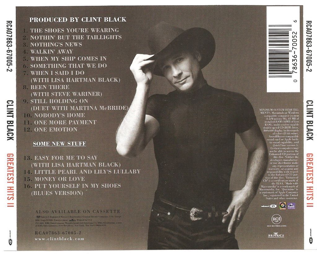 Greatest Hits II - Clint Black (CD) music collectible - Main Image 2