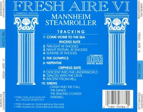 Fresh Aire VI - Greek Mythology - Mannheim Steamroller (HDCD - 45) music collectible [Barcode 012805500623] - Main Image 3