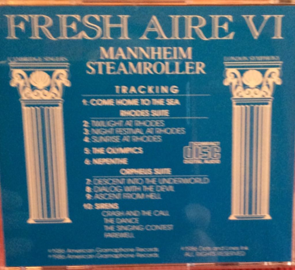 Fresh Aire 6: Greek Mythology (MP3) - Mannheim Steamroller (MP3) music collectible - Main Image 2
