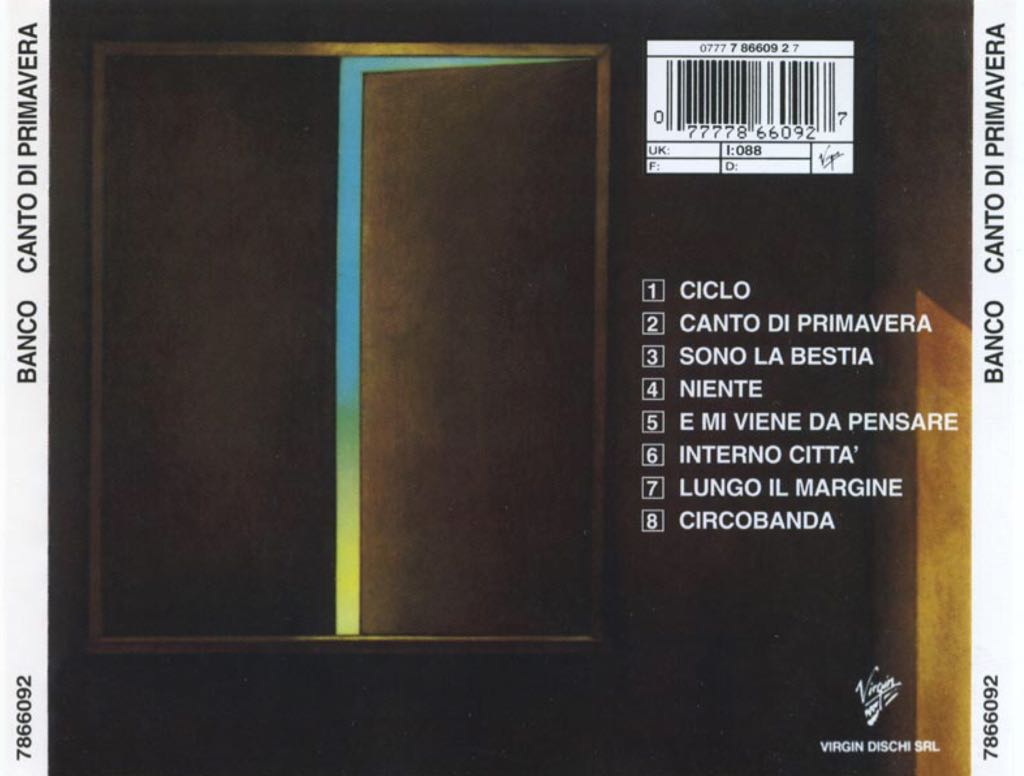 Canto Di Primavera - Banco Del Mutuo Soccorso (12”) music collectible - Main Image 2