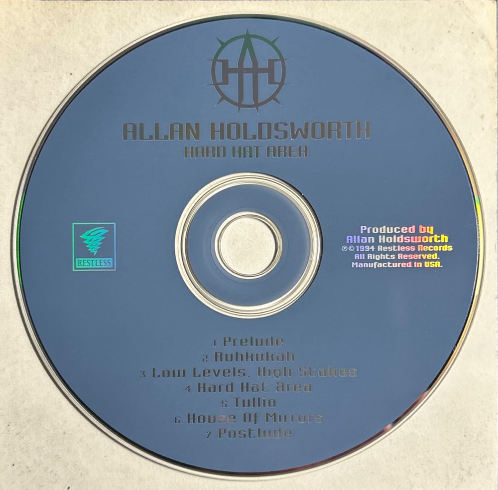 Hard Hat Area - Holdsworth, Allan (CD - 42) music collectible [Barcode 018777271622] - Main Image 4