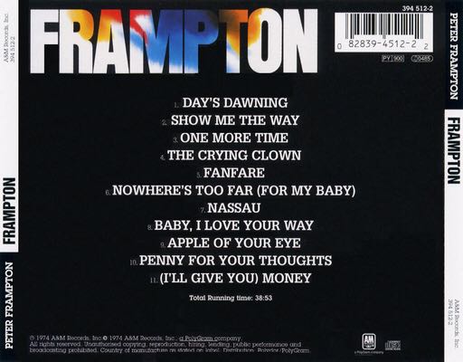 Frampton - Frampton,Peter (12” - 37) music collectible - Main Image 2