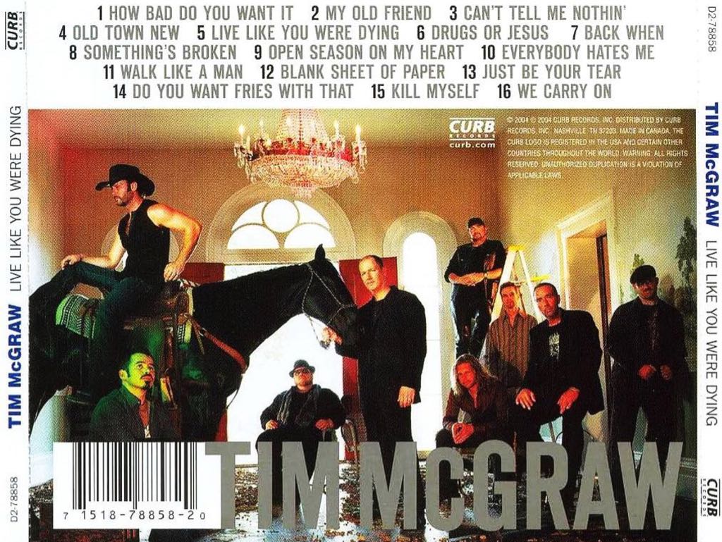 Live Like You Were Dying - McGraw, Tim (CD) music collectible - Main Image 2