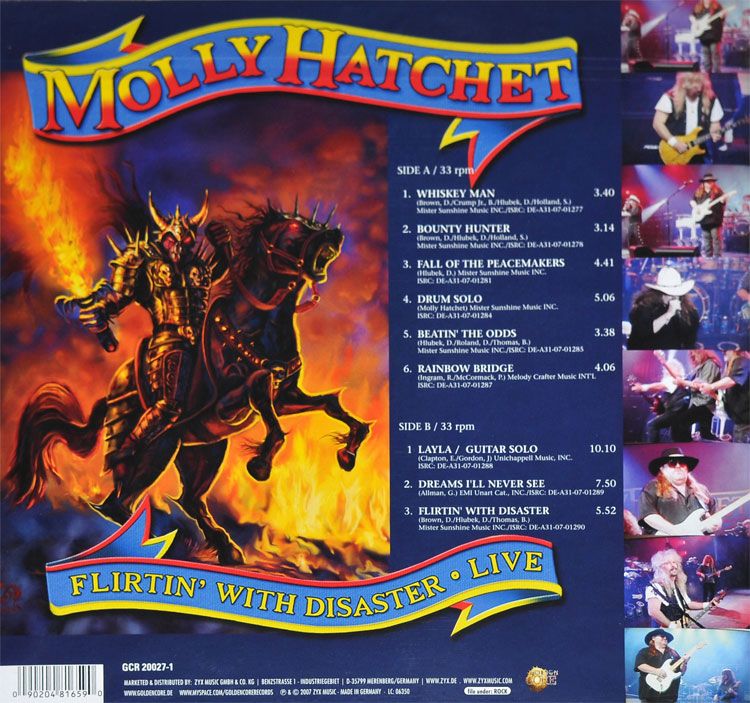 Flirtin With Disaster - Molly Hatchet (12” - 38) music collectible [Barcode 074643611015] - Main Image 2