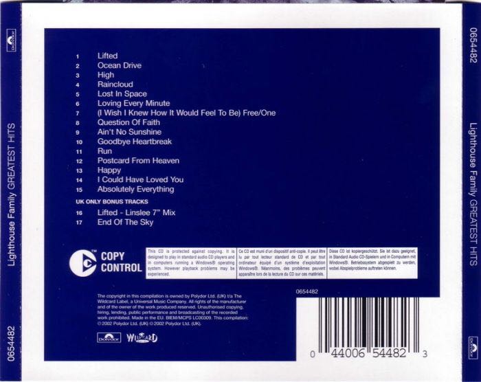 Greatest Hits - Lighthouse Family (CD) music collectible [Barcode 044006544922] - Main Image 2