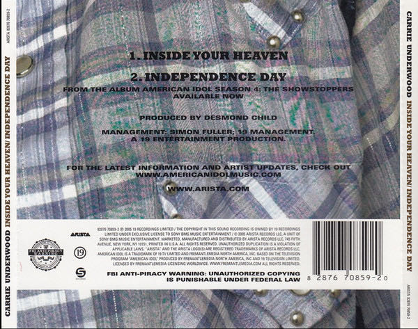 Inside Your Heaven - Underwood, Carrie (CD) music collectible [Barcode 828767085920] - Main Image 2