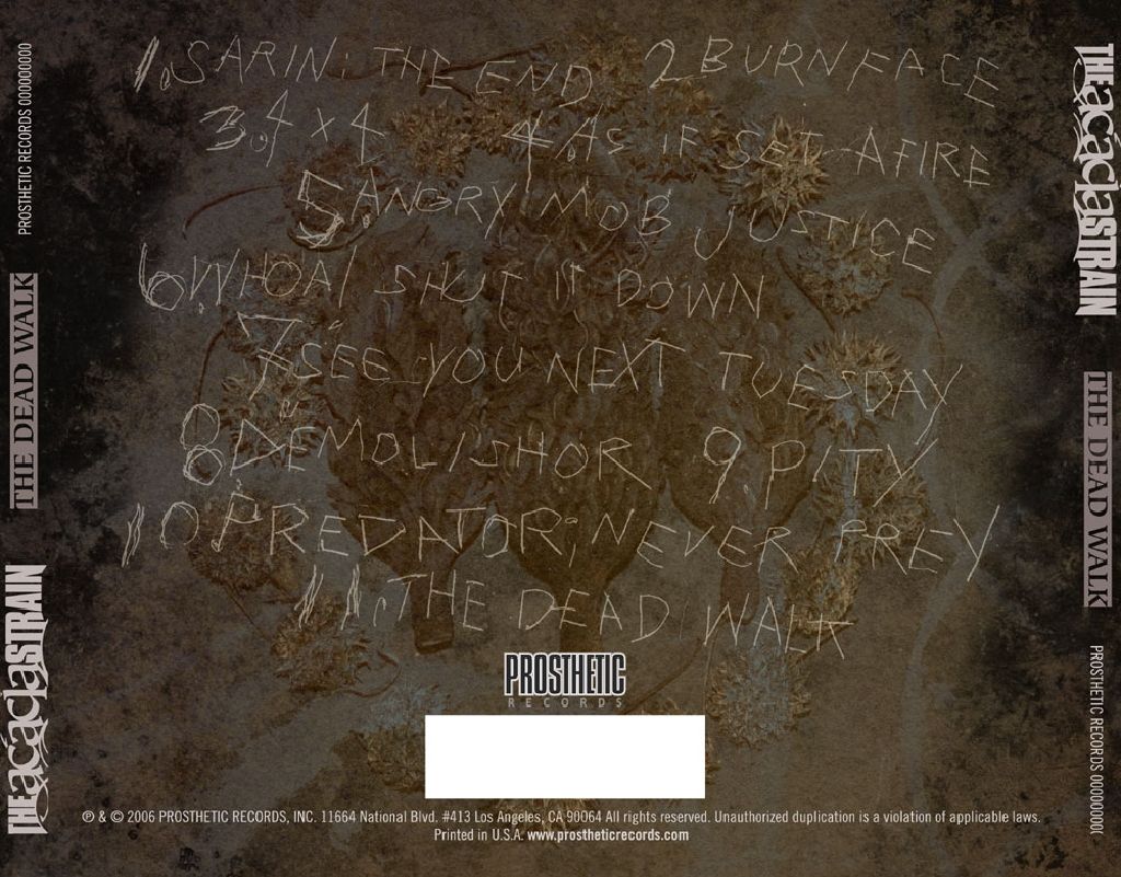 The Dead Walk - The Acacia Strain (CD) music collectible - Main Image 2