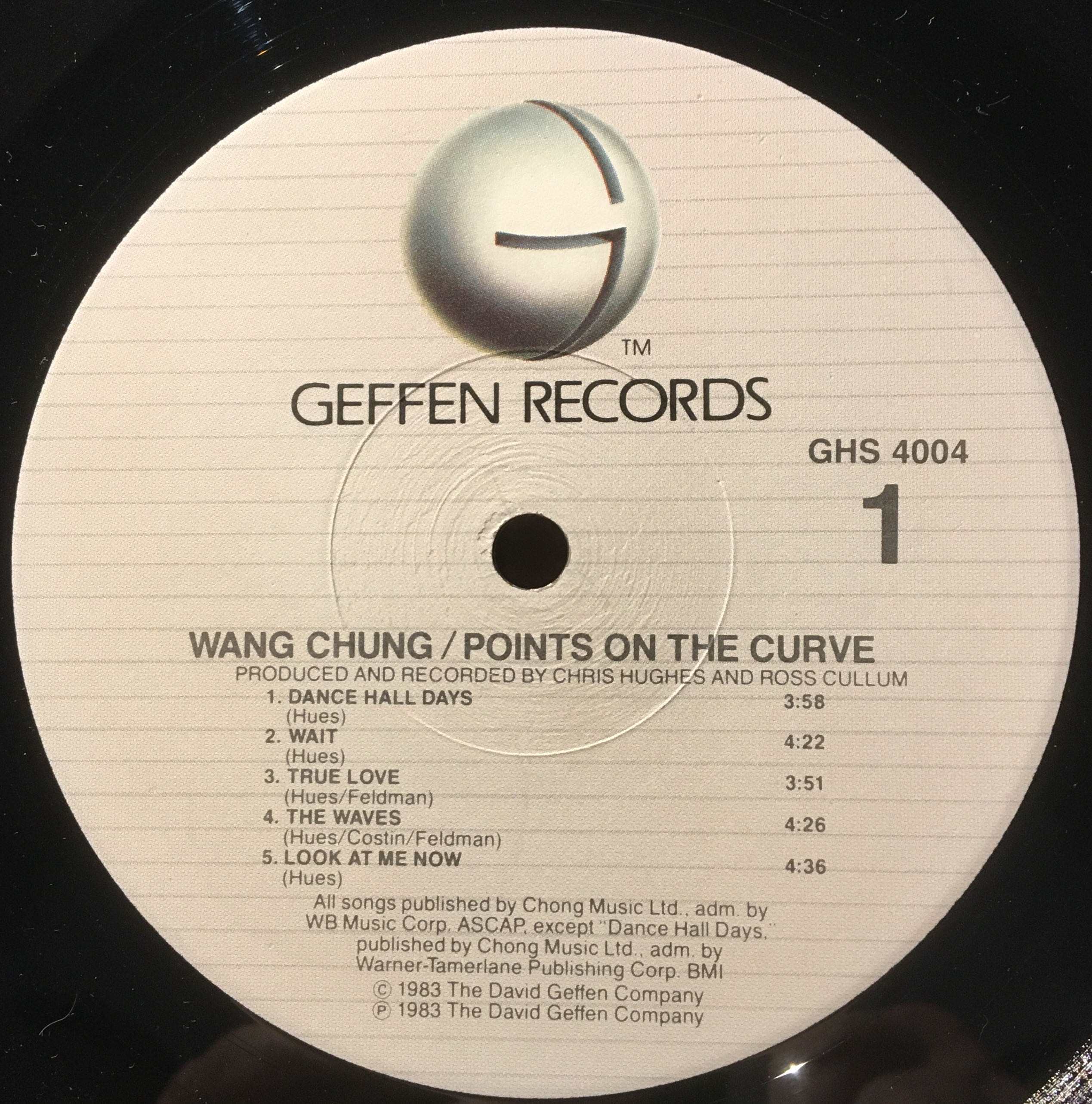 Points On The Curve - Wang Chung (12” - 43) music collectible [Barcode 075992400411] - Main Image 3
