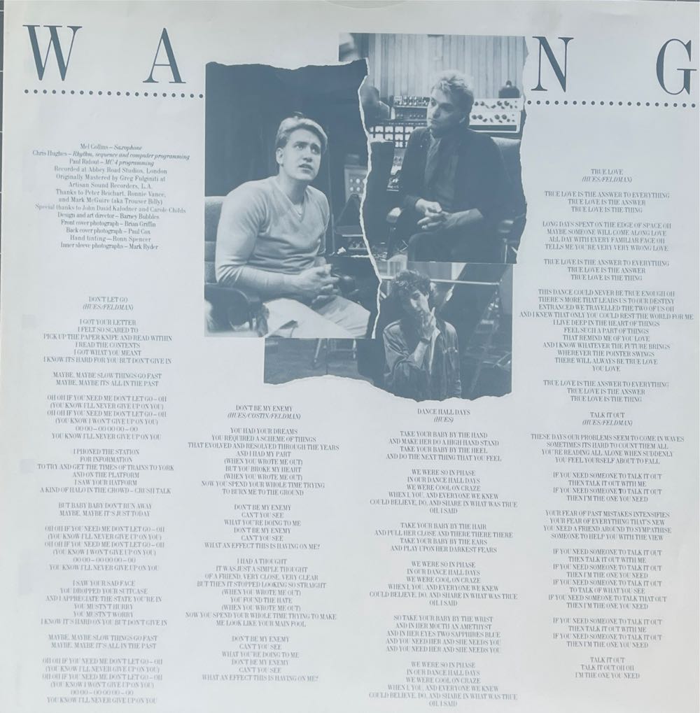 Points On The Curve - Wang Chung (12”) music collectible - Main Image 3