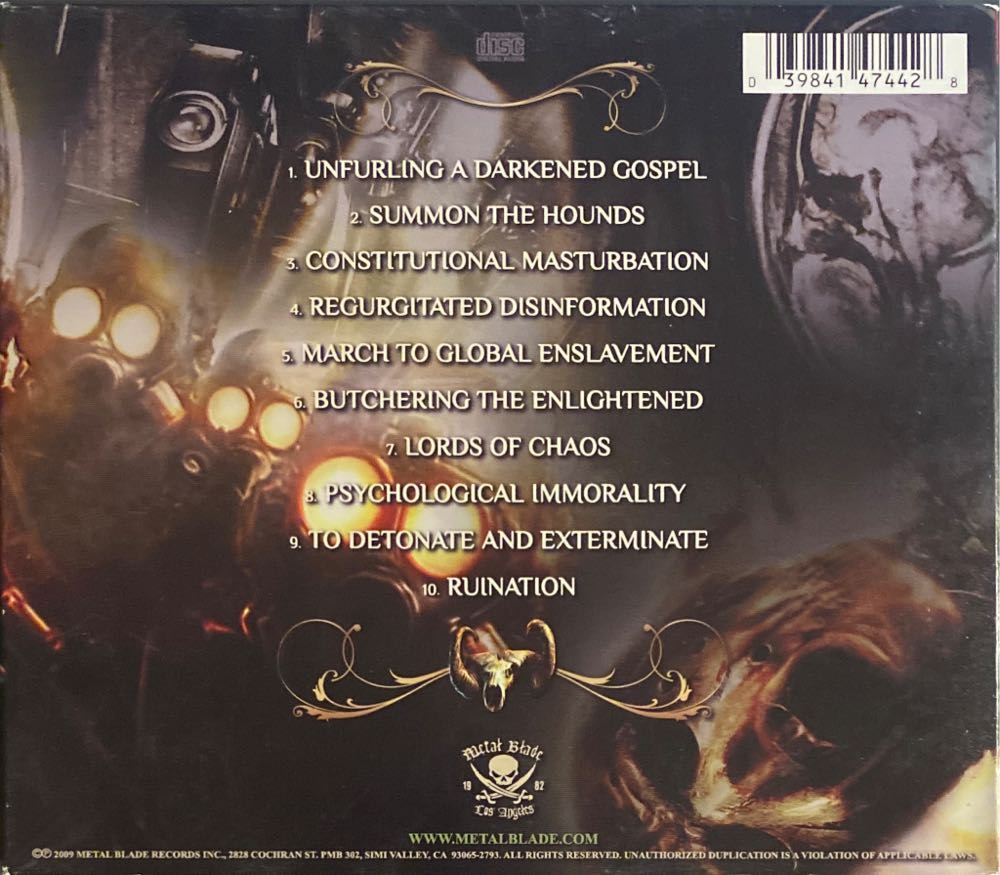 Ruination - Job For A Cowboy (CD - 41) music collectible [Barcode 039841474428] - Main Image 2