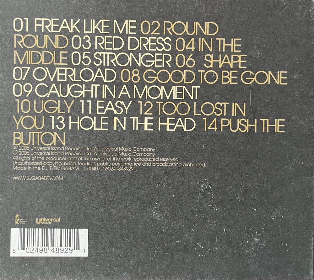 Overloaded The Singles Collection - Sugarbabes (CD) music collectible [Barcode 60250209] - Main Image 2