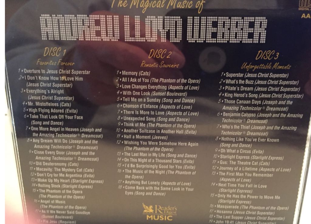 Magical Music Of Andrew Lloyd Webber - Andrew Lloyd Webber (CD) music collectible - Main Image 2
