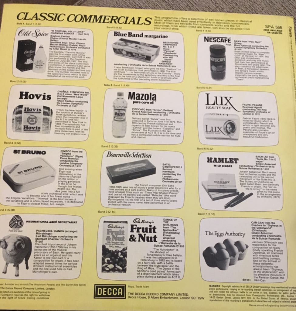 Classic Commercials - Various (12”) music collectible - Main Image 2